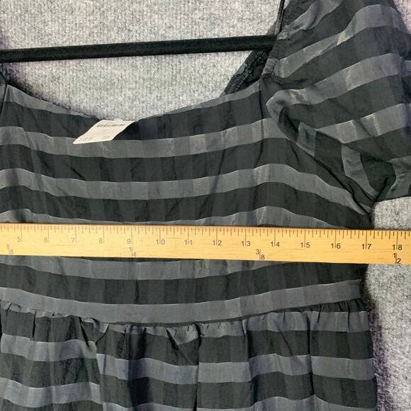 NEW $148 By Anthropologie Small  Marla Flounced Puff‎ Sleeve Mini Babydoll Dress - Picture 8 of 15